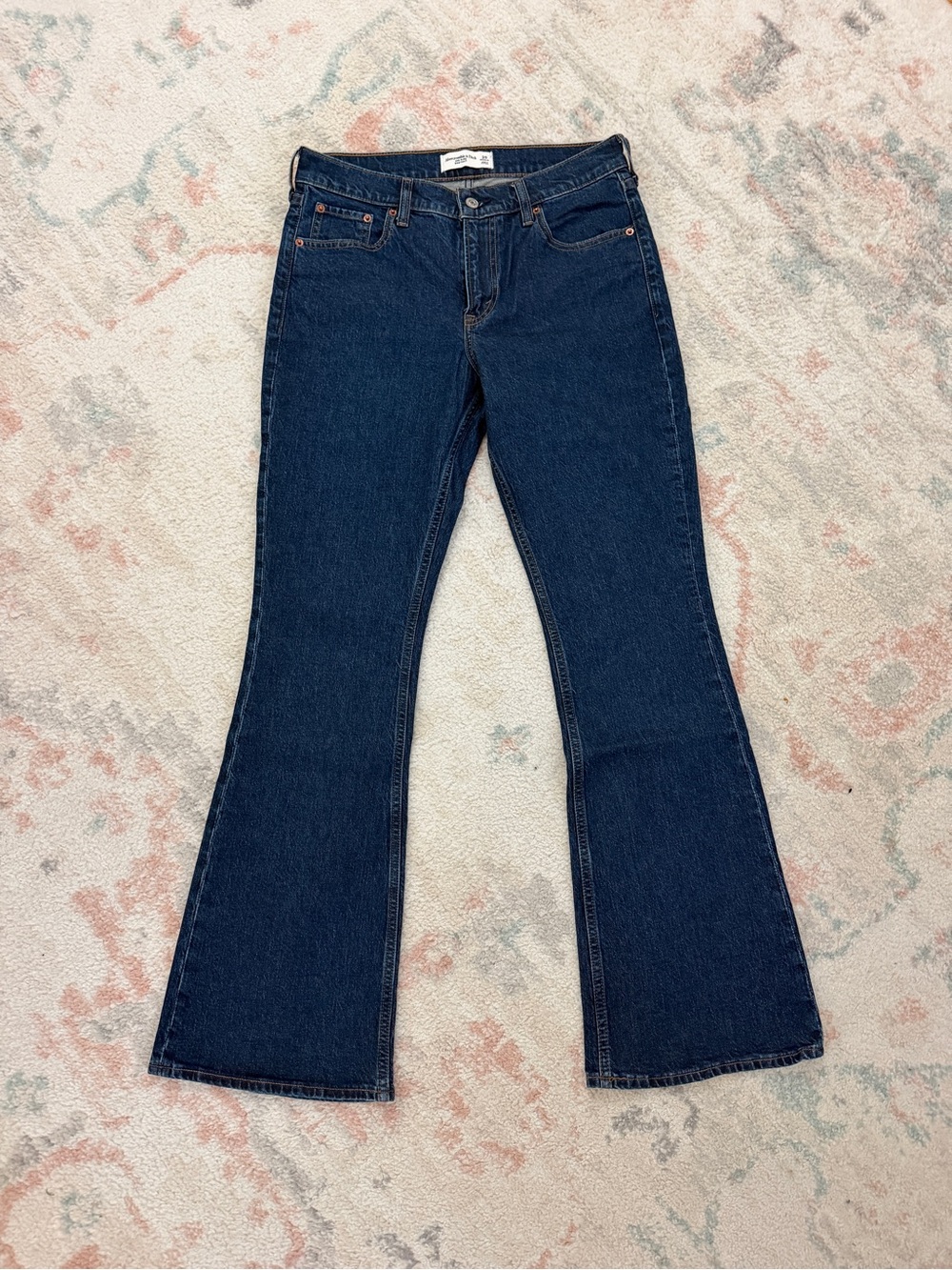 Abercrombie & Fitch Mid Rise Bootcut Jeans Blue, size 29